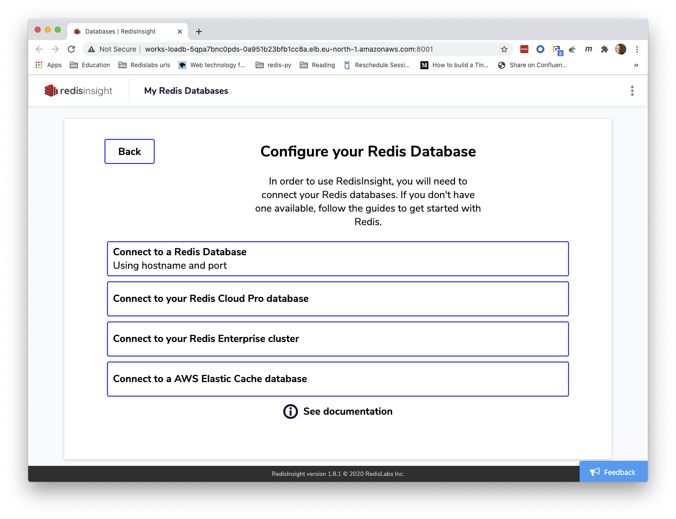 db2 configure